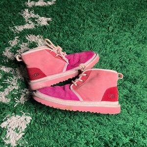 Ugg Women's Pink Suede Boots Size 5
